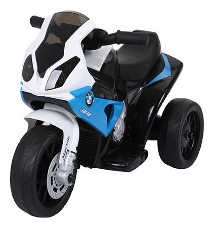 Mini Moto Elétrica Infantil BMW S1000 RR Bateria Recarregável Suporta 20kg