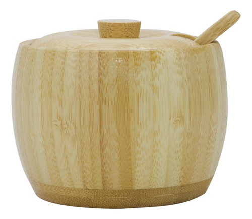 Açucareiro Em Bambu Com Colher E Tampa 200ml