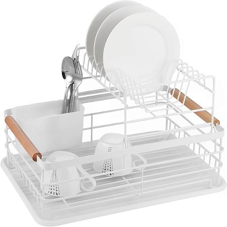 Escorredor De Loucas Em Metal Duplo Bremen 44x31x24cm
