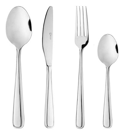 Faqueiro de Aço Inox Nice 16 Peças Jogos de Talheres Mesa Posta WOLFF