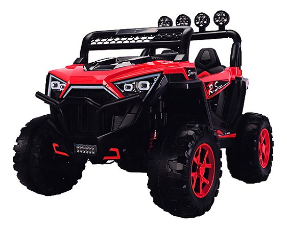 Carro Elétrico Quadriciclo Jipe 12V Com Controle Remoto 4x4 Infantil Para 2 Crianças