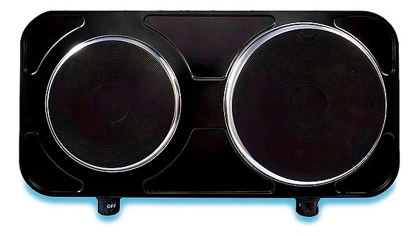 Fogão Eletrico De Mesa 2 pratos FMP-01 127V 2500W Agratto