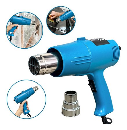 Soprador Térmico Ar Quente 2000w Com 2 Temperaturas 350° 600° Cabo 1.7m 110v Importway Iwst01-127v