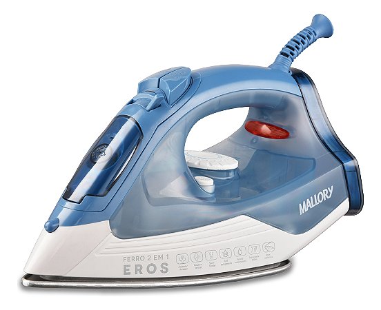 Ferro A Vapor Mallory Eros – Base Cerâmica, Spray De Água, Salva Botões E Reservatório De 220ml- 220v