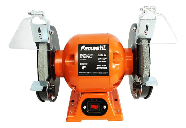 Moto Esmeril De Bancada 6" 360w Monofásico Bivolt Famastil