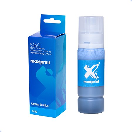 Refil De Tinta Maxprint Compatível Epson T544220 No.544c Ciano