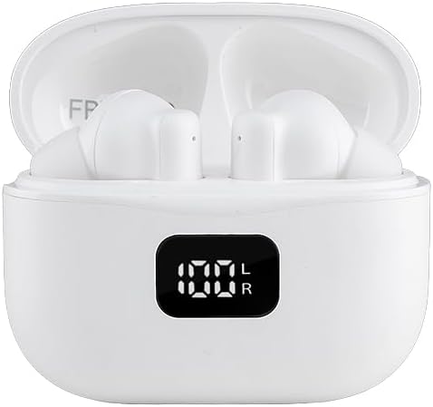Fone De Ouvido Bluetooth Tws Branco Com Anc Fbt2002
