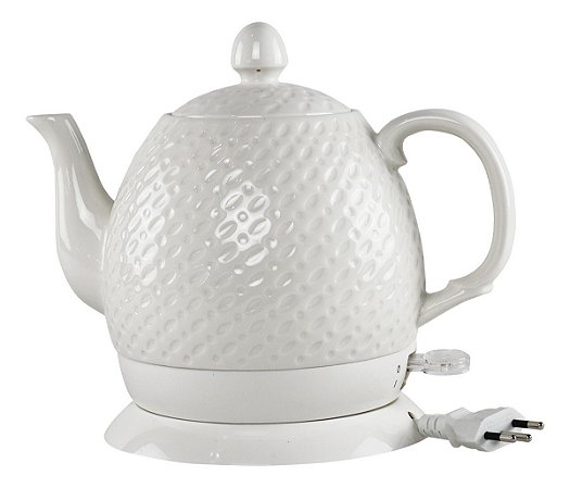 Chaleira Elétrica De Porcelana Elegance 1,5l, Branca, 127v