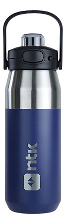 Garrafa Térmica 750ml Isomax Tampa Inteligente Com Alça Azul