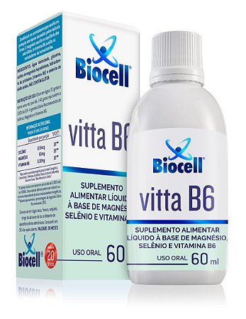 Vitta B6 Biocell - Suplemento Alimentar Líquido Sublingual