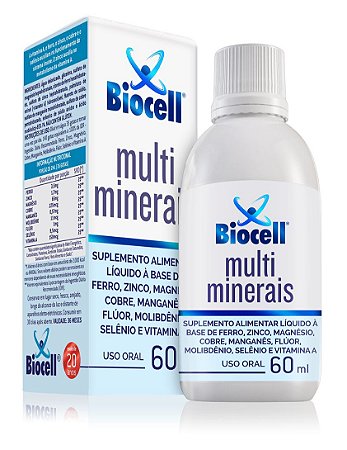 Multiminerais Biocell  - Suplemento Alimentar L. Sublingual