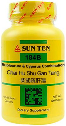 Chai Hu Shu Gan Tang (Bupleurum & Cyperus Formula) 100caps 500mg - Sunten
