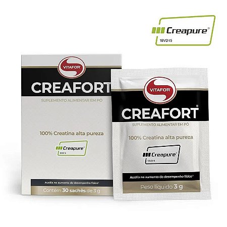 Creafort Creatina Creapure 30 sachês de 3g - Vitafor