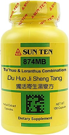 Du Huo Ji Sheng Tang (Tu-Huo & Loranthus Formula) 100caps 500mg - Sunten