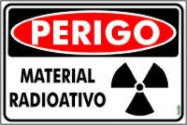 Placa Sinalização Pvc 20x30 - Perigo Material Radioativo