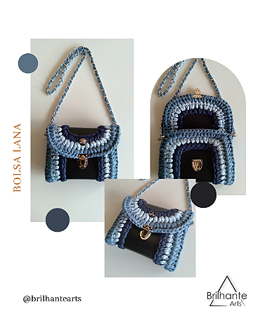 Bolsa Lana Tons de Azul