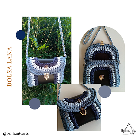 Bolsa Lana Tons de Azul