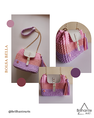 Bolsa Bella Tons de Rosa e Lilás