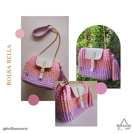 Bolsa Bella Tons de Rosa e Lilás