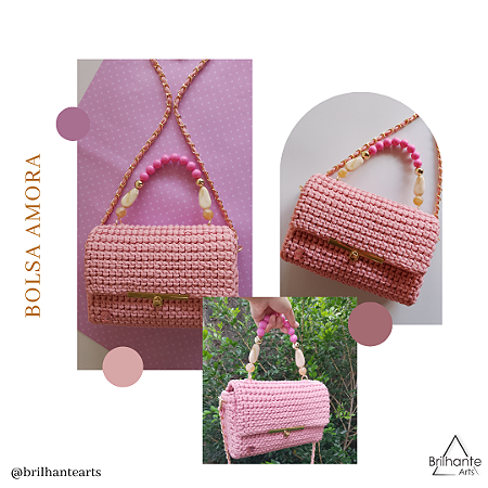 Bolsa Amora Rosê antigo