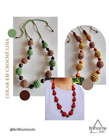Colar de crochê