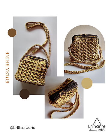 Bolsa Shine Dourada