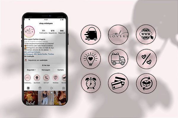 Capa de destaques (instagram)