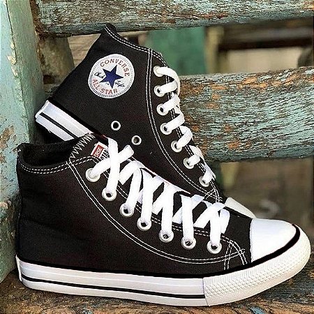 Tênis All Star converse Chuck taylor cano alto unissex tecido lona - feeton