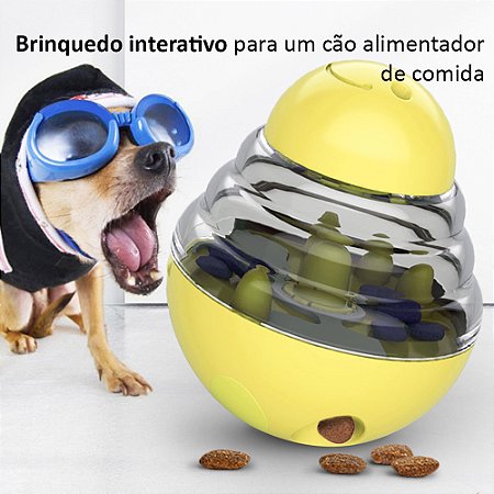 Brinquedo interativo para um cão alimentador de comida para animais de estimação