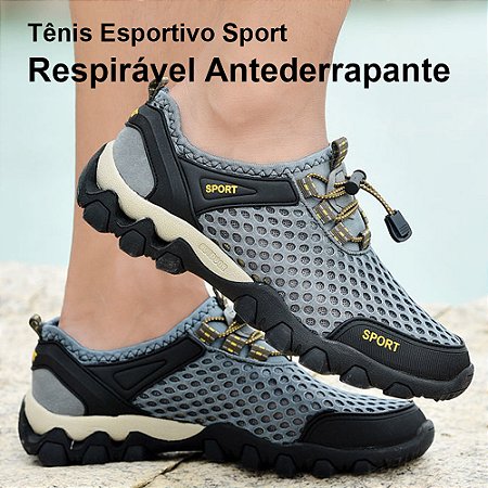 Tênis unissex esportivo Sport respirável antiderrapante para caminhadas trilhas na mata escaladas e corridas feito para durar