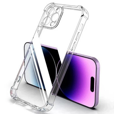 Capa para iPhone 8, 8 Plus de silicone transparente à prova de choque ultra resistente cristalizada ante reflexo, impacto e poeira