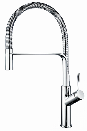 Torneira Gourmet Para Cozinha Flexível Monocomando Cromo