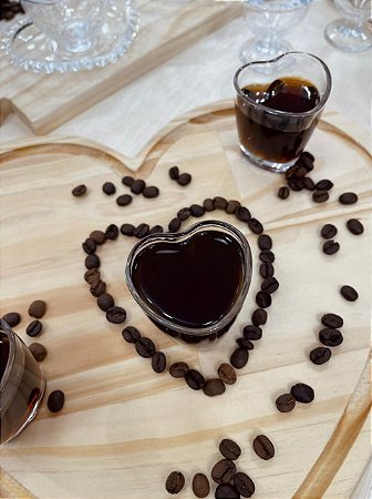 Copo para café ou shot em formato de coração 50ml