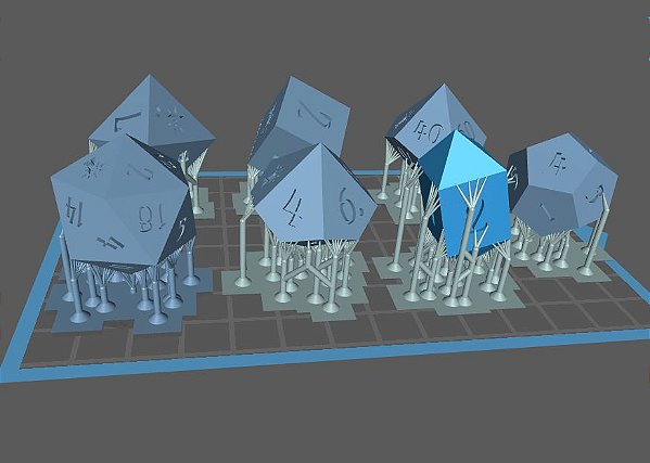 Impressão de Dados de Rpg Masters em resina