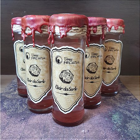 Dice Roller - Elixir da Sorte - Vermelho