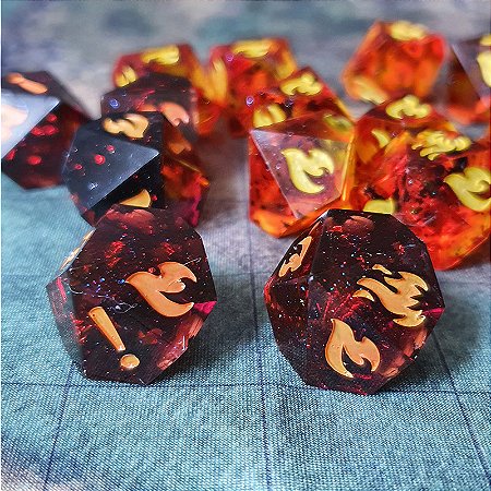 Dado single Desespero ( preto)  - RPG Caçador a Revanche  - Premium - Encomenda
