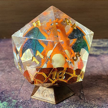 D20 Jumbo Titan  Charizard- 50 mm  - Entrega Imediata