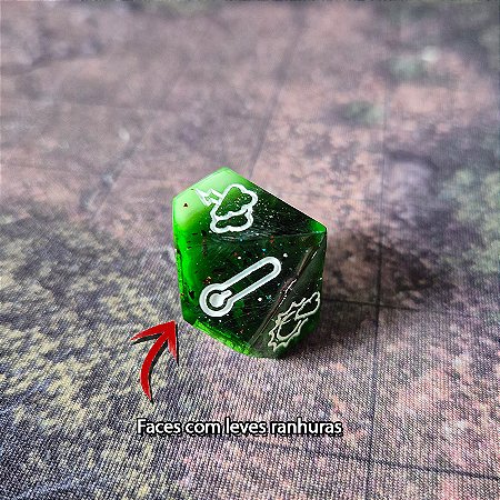Dado single - D10 ClimaCrit - Verde - OUTLET