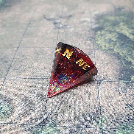 Dado Single Rosa dos Ventos - Vermelho