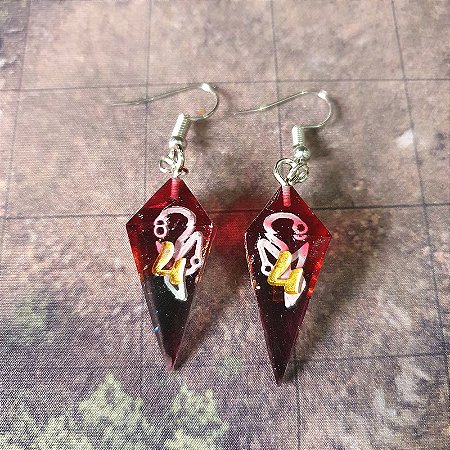 Par de Brincos D4 teardrop - Medo