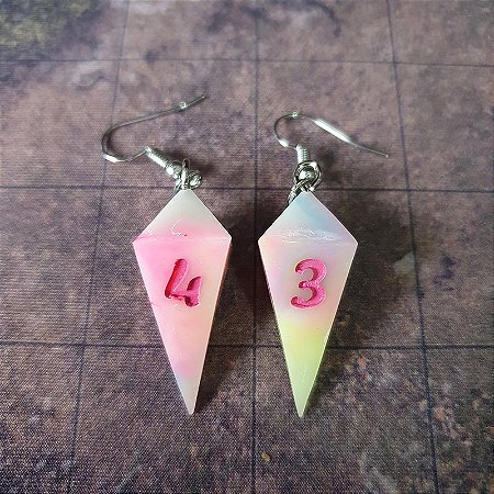 Par de Brincos D4 teardrop - Algodao Doce
