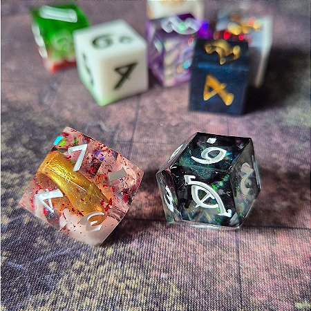 Set Dados RPG - O Um Anel - Artesanal - Misto 1 -  Entrega imediata