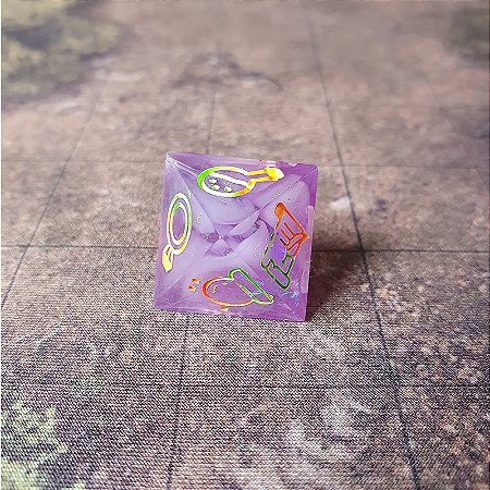 Dado Single - D8 - Nobres Tesouros -Lilas