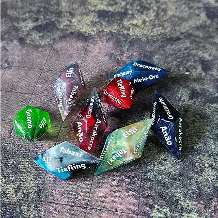 D10 de Raças | Criação rápida de personagem para RPG - Entrega Imediata