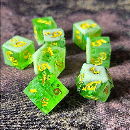 Set Dados RPG - O Um Anel - Artesanal - Ervas do Condado -  Entrega imediata