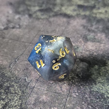 Dado D20 jumbo 30 mm  - Andromeda - Enterga Imediata