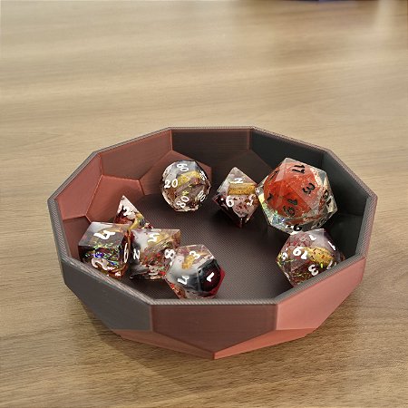 Bandeja de Dados Low Poly - 3D