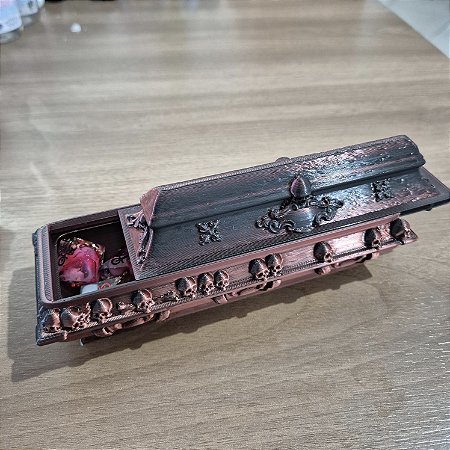 Caixão Porta-Dados – Dice Box Temática Impressão 3D