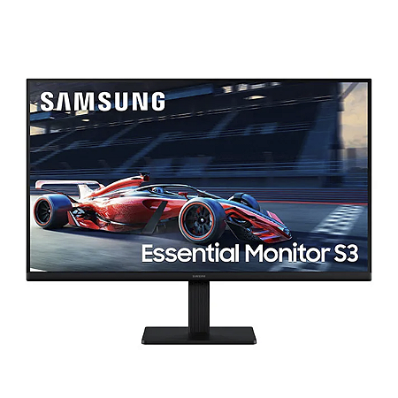 Monitor Gamer Samsung Essential S3, FHD 27" IPS, 100Hz, D-Sub, VGA - LS27D300GALMZD Preto