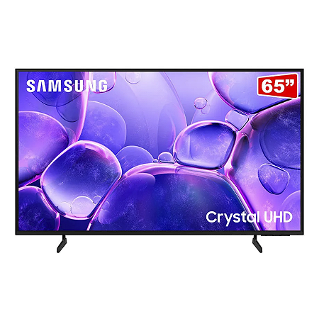Samsung Smart TV 65" Crystal UHD 4K U8100F 2025 Cor Preto